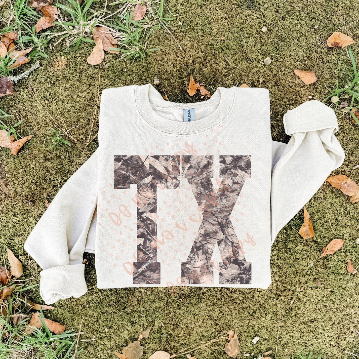 Trendy camo TX tee or sweatshirt