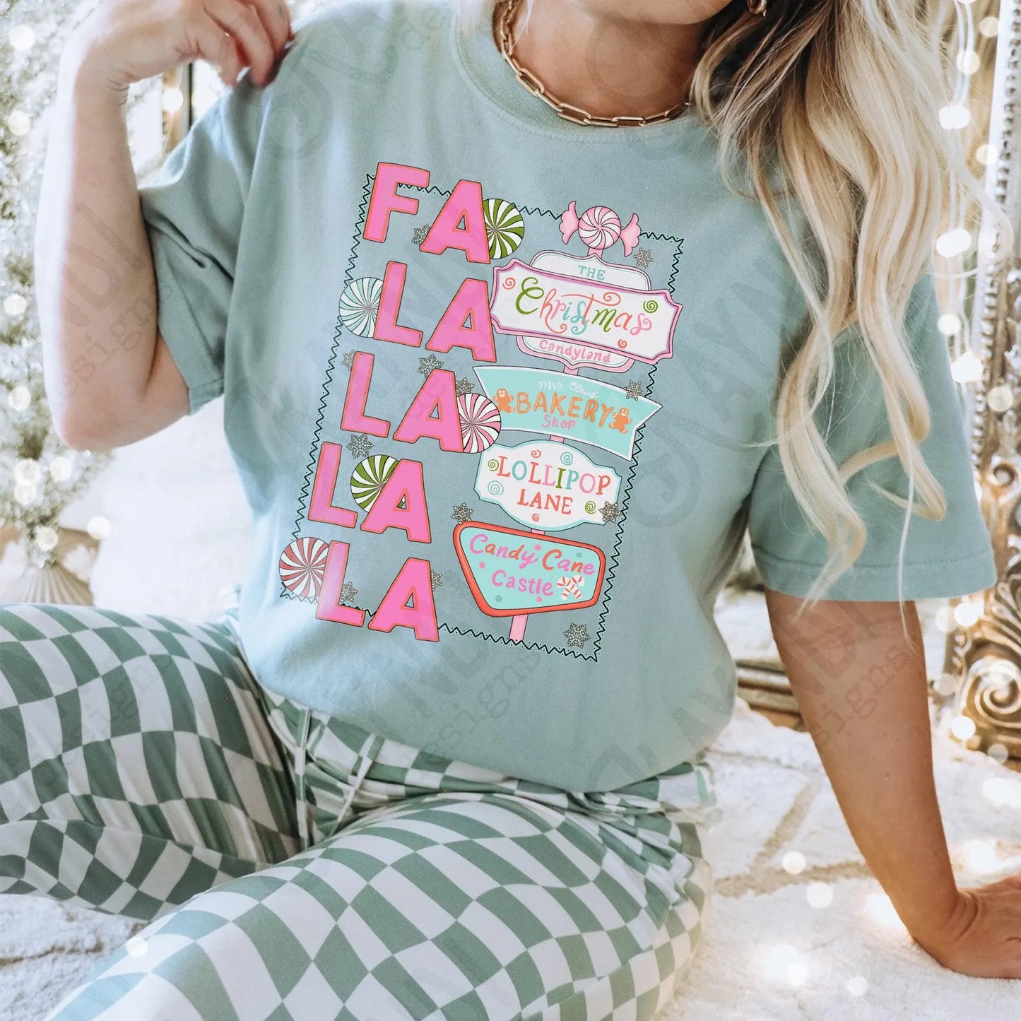 Fa La La La La lollipop lane tee or sweatshirt
